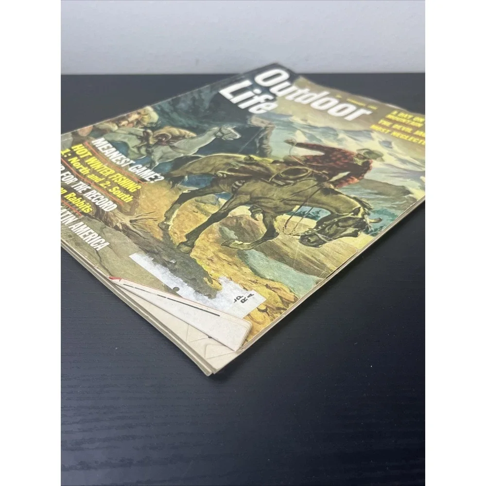 Outdoor Life Nov 1966‎ Cowboy Deer Hunt Walter Baumhofer Cover Vintage Magazine
